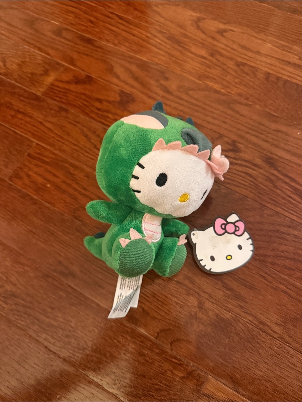 Hello Kitty Green & Pink Dino Costume Plush - Sanrio Stuffed Animal